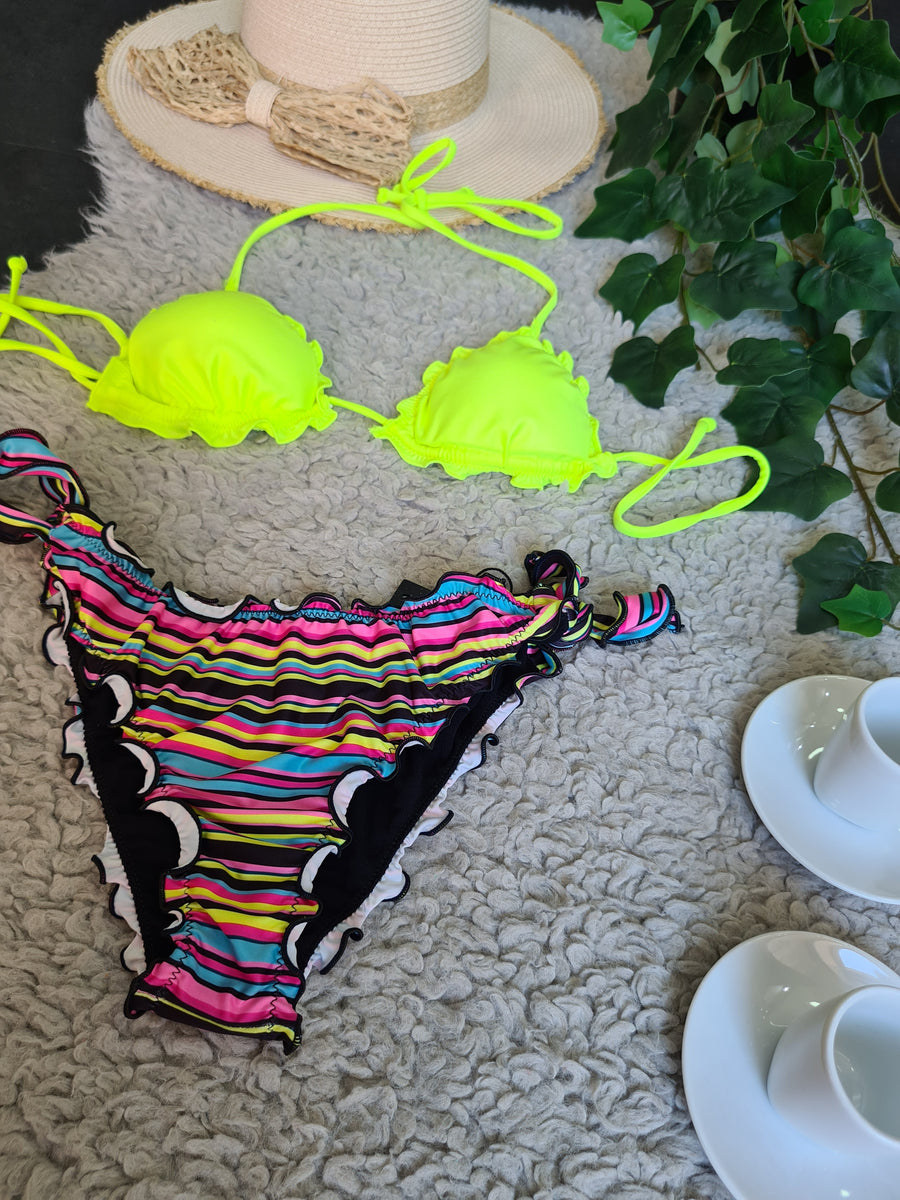 Bikini triangolo multicolor