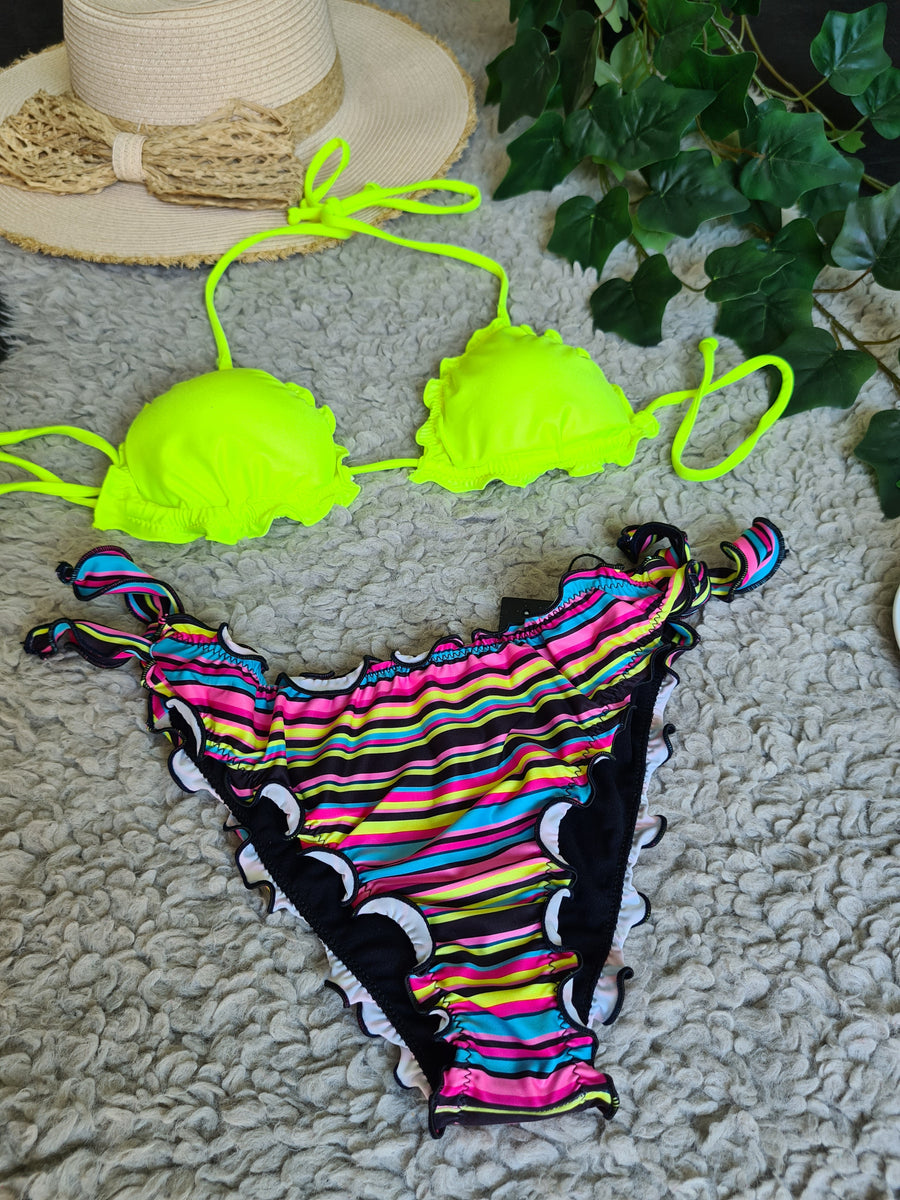 Bikini triangolo multicolor